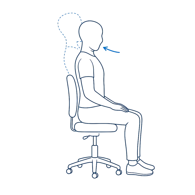 Ilustrasi: Chin tuck