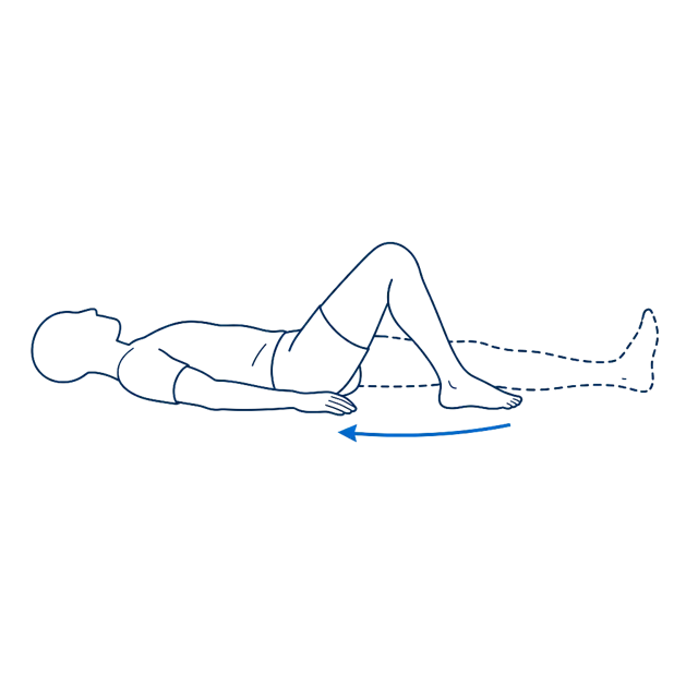 Ilustrasi: Heel slides